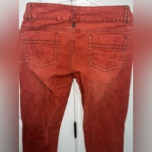 Prana corduroy low/ mid rise rust/orange size 4